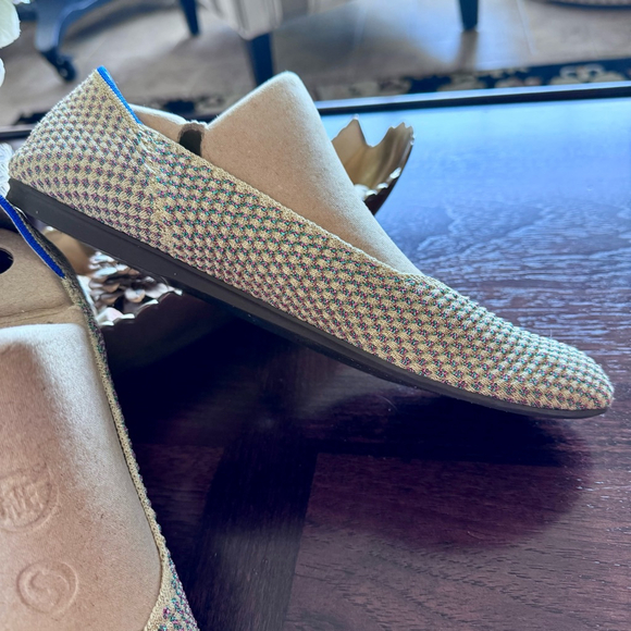 Rothys Limited Edition Multi Metallic Sparkling The Round Flats Shoes Size 11 - Picture 4 of 14
